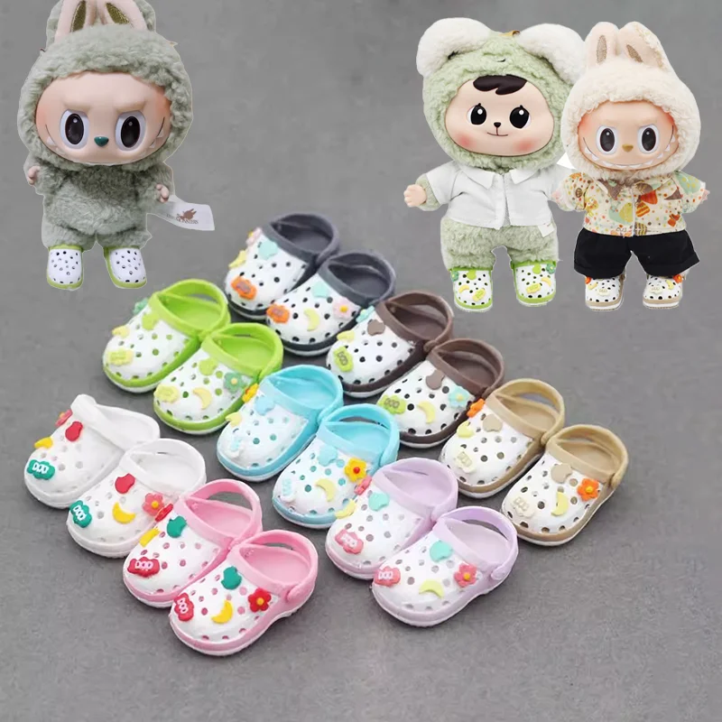 

Mini Slipper For Labubu 1.0 3.0 Suitable For 10cm Cotton Dolls Shoes Boots Toys Casual Sports Shoes Diy Doll Accessories