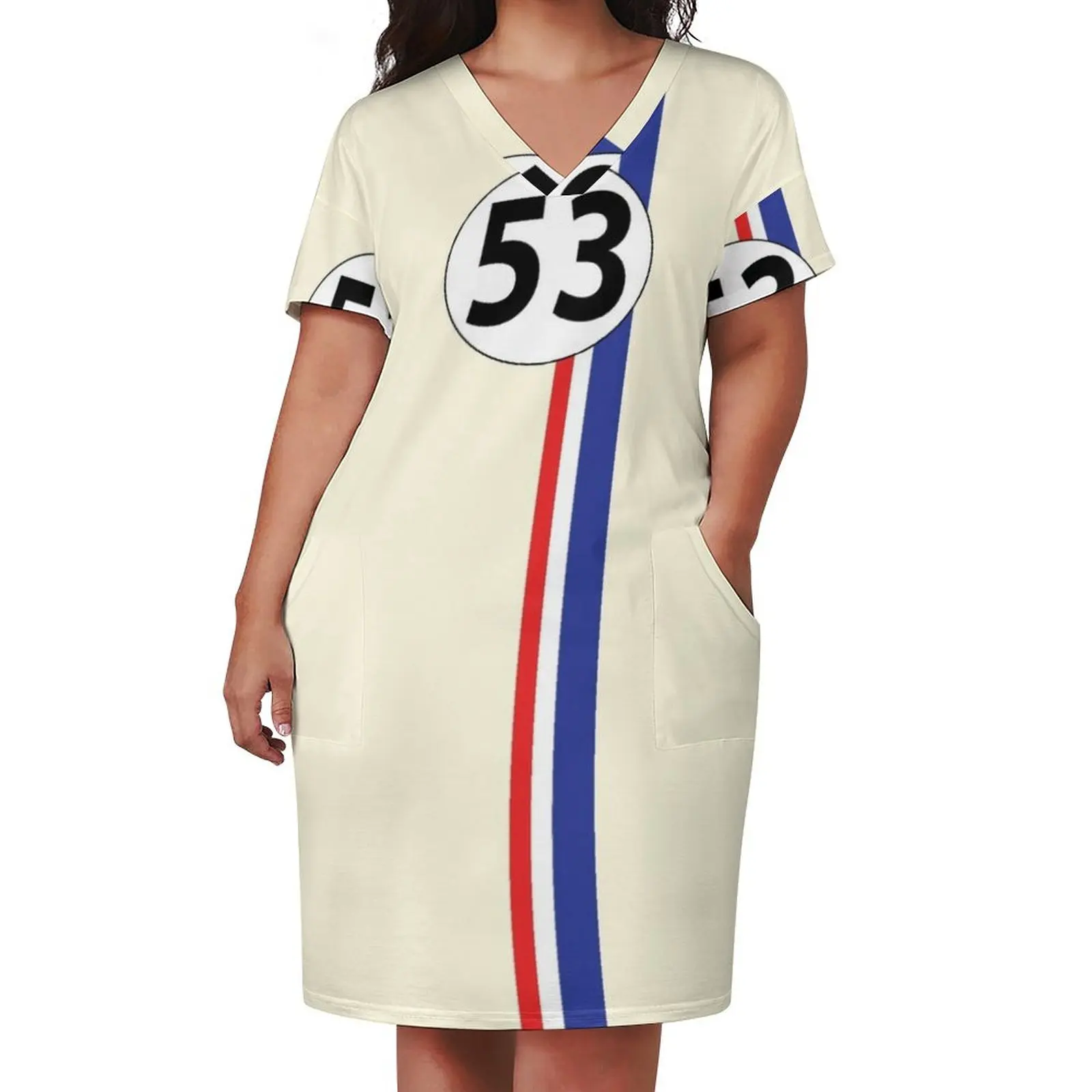 Herbie, number 53 Loose Pocket Dress dress women elegant luxury Summer women