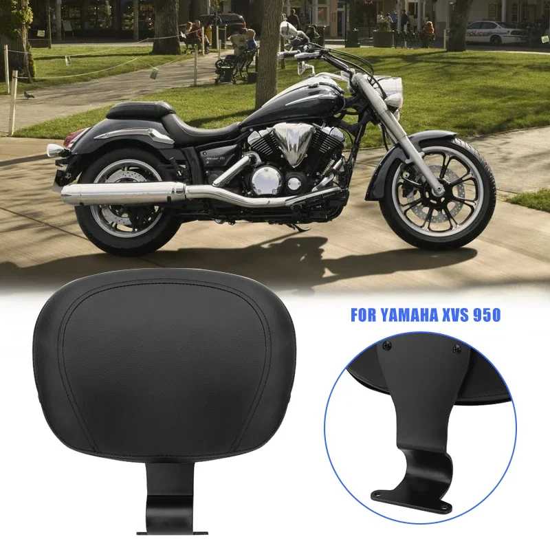 Motorcycle Driver Backrest Front Rider Sissy Bar Leather Cushion Pad Moto Accessories For Yamaha Bolt XV950 XVS950 2013-2019