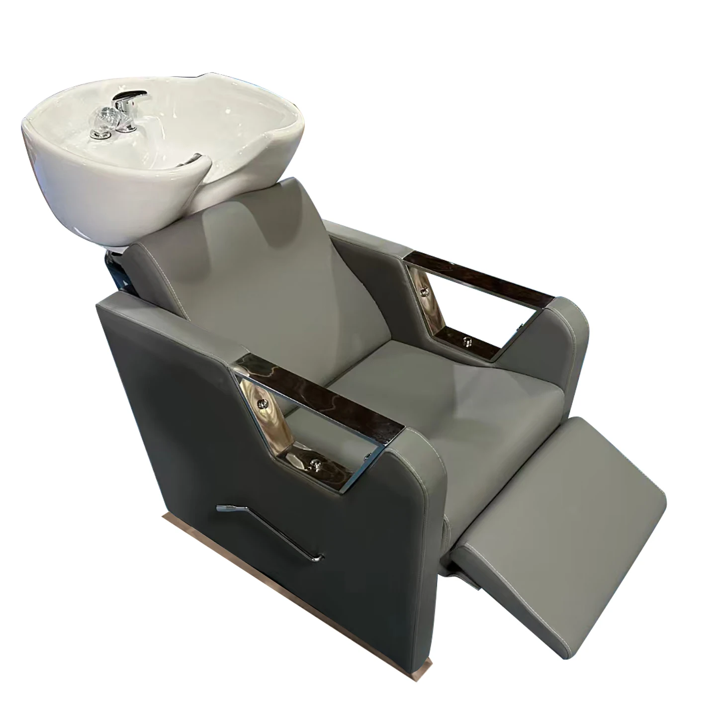 Buitenlandse handel professionele export kapperszaak zittende shampoo bank shampoo fauteuil salon keramische wastafel spoeling