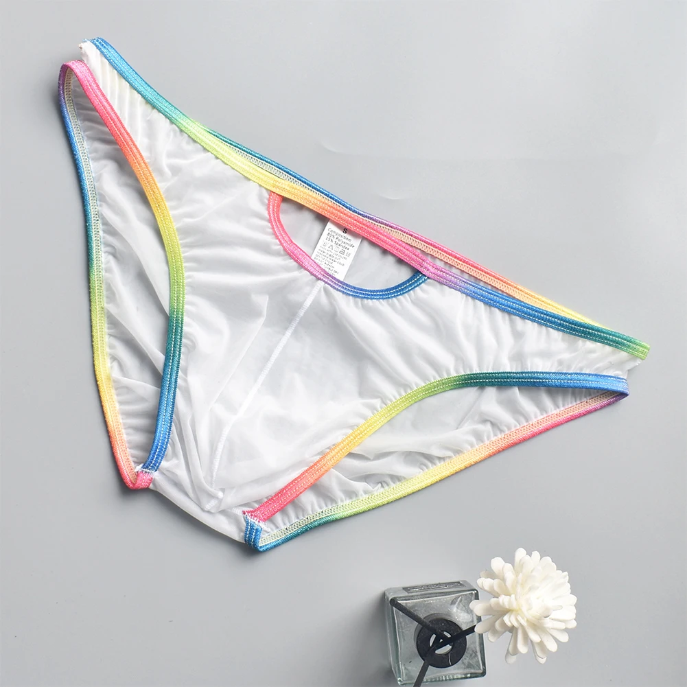 

Breathable Pouch Mens Underpants Sleep Time Night Use Transparent Fabric Applicable For Males High Stretch Waist