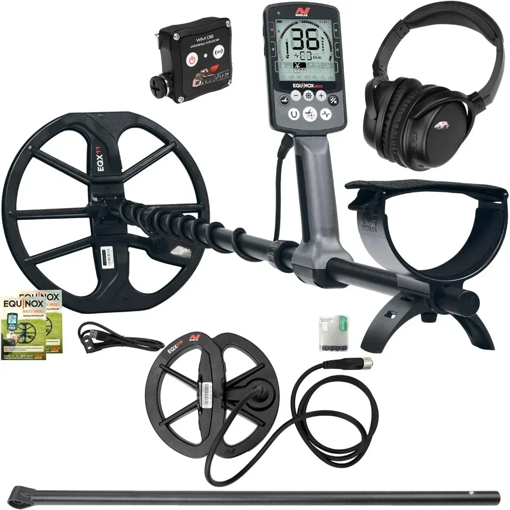 

EQUINOX 800 Metal Detector with 6" Coil and 24" Lower Shaft, Metal Detector