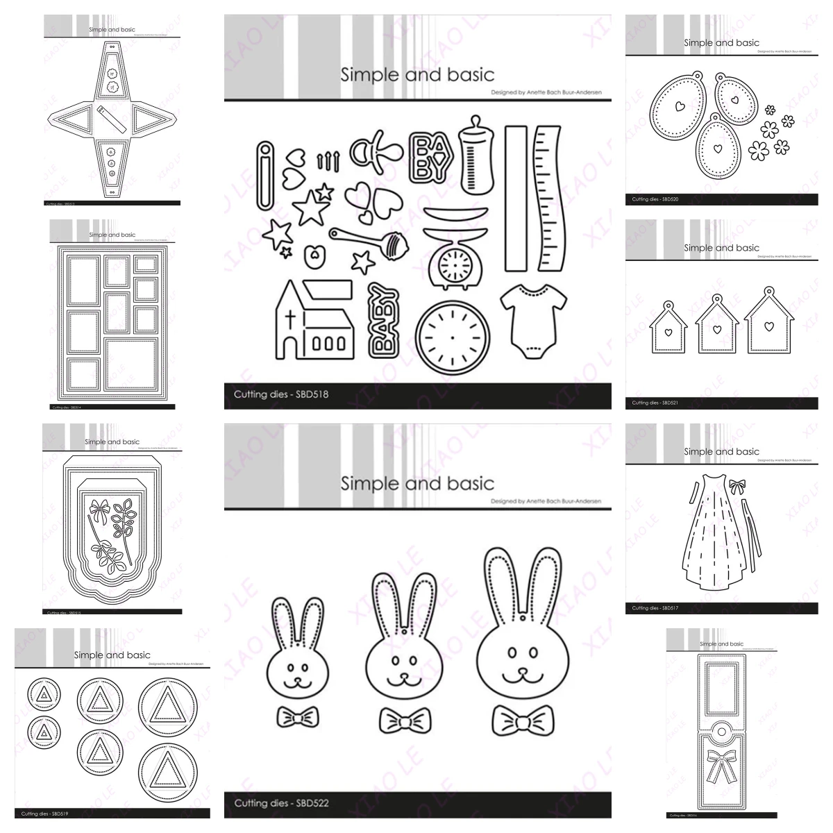 

Easter Eggs Cute Rabbits Metal Cutting Dies for DIY Scrapbooking Crafts Dies Cut Stencils Maker Photo Album Template Handmade