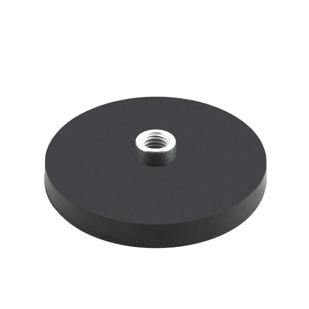 M4 M5 M6 Magnetische Basis Halter D31mm Runde Gummi Beschichtet Magnet Mini für Kamera Auto Dach Scheinwerfer Licht Bar Halterung sucker Mount – Detail 1
