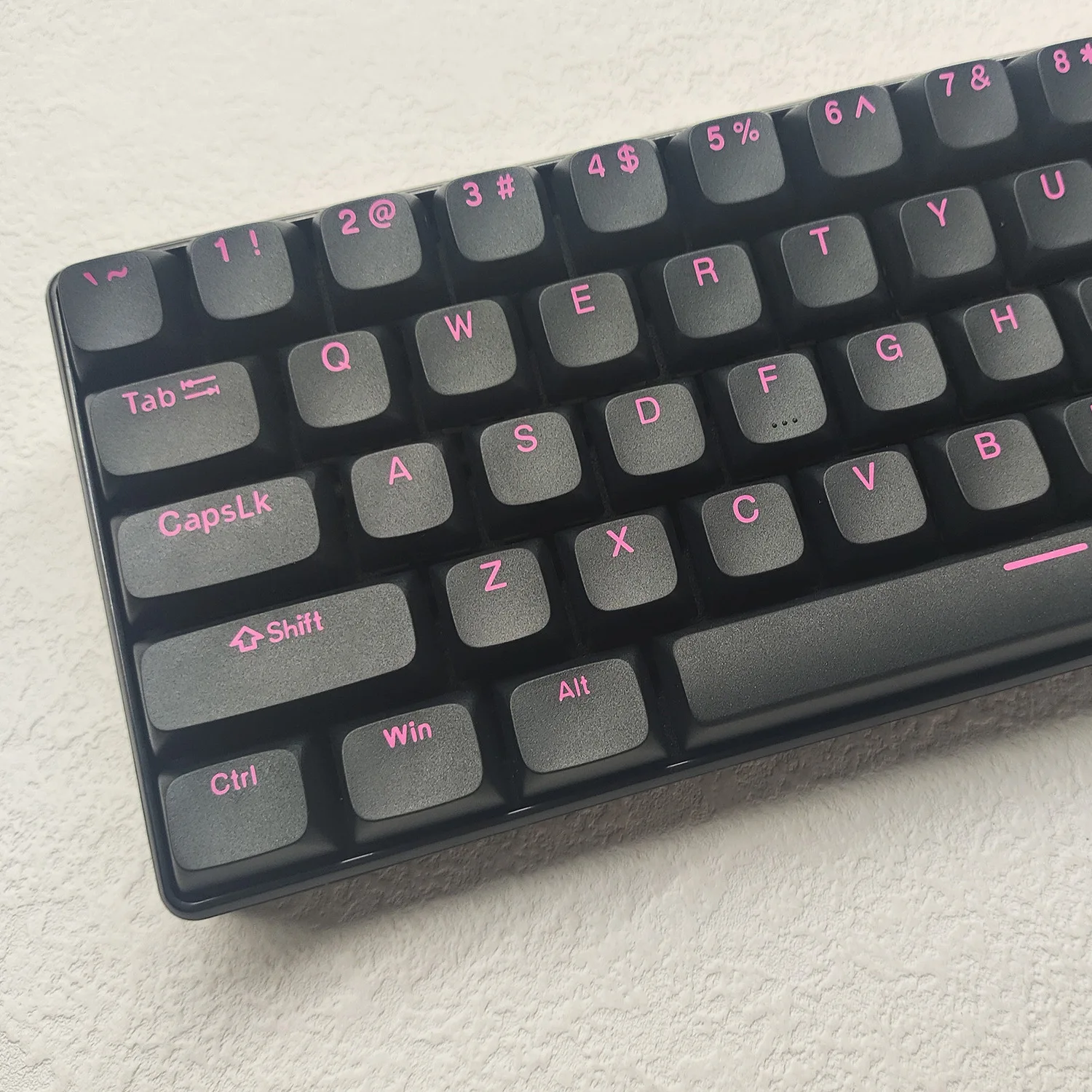 PBT Keycaps Double Shot EDM Profile أسود وردي قبعات لوحة المفاتيح لوحة المفاتيح الميكانيكية المخصصة الكورية/التايلاندية/الروسية/الإنجليزية أغطية المفاتيح #4