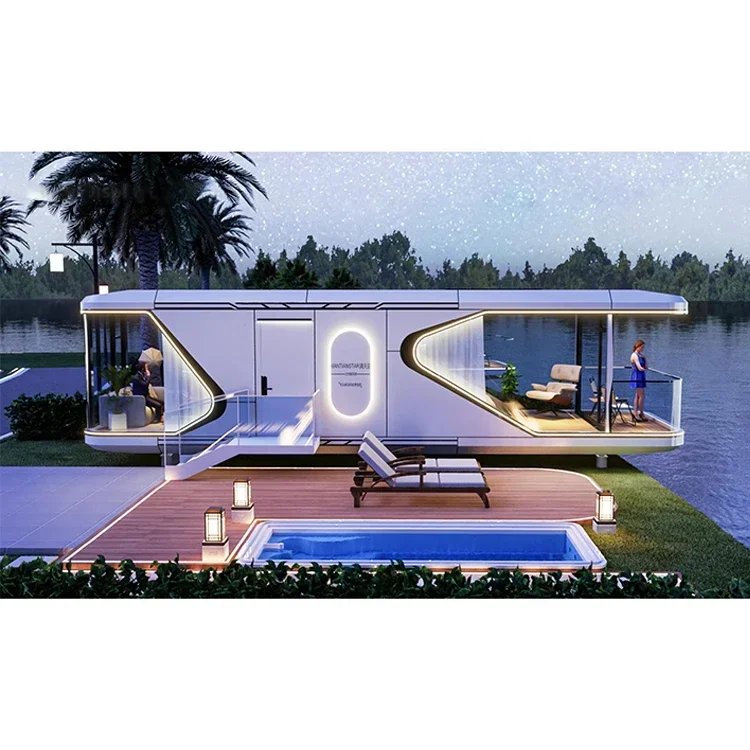 Foshan Factory Supply Customize Resorts Use Portable Bigger Mobile Homes House Space Cap sule House