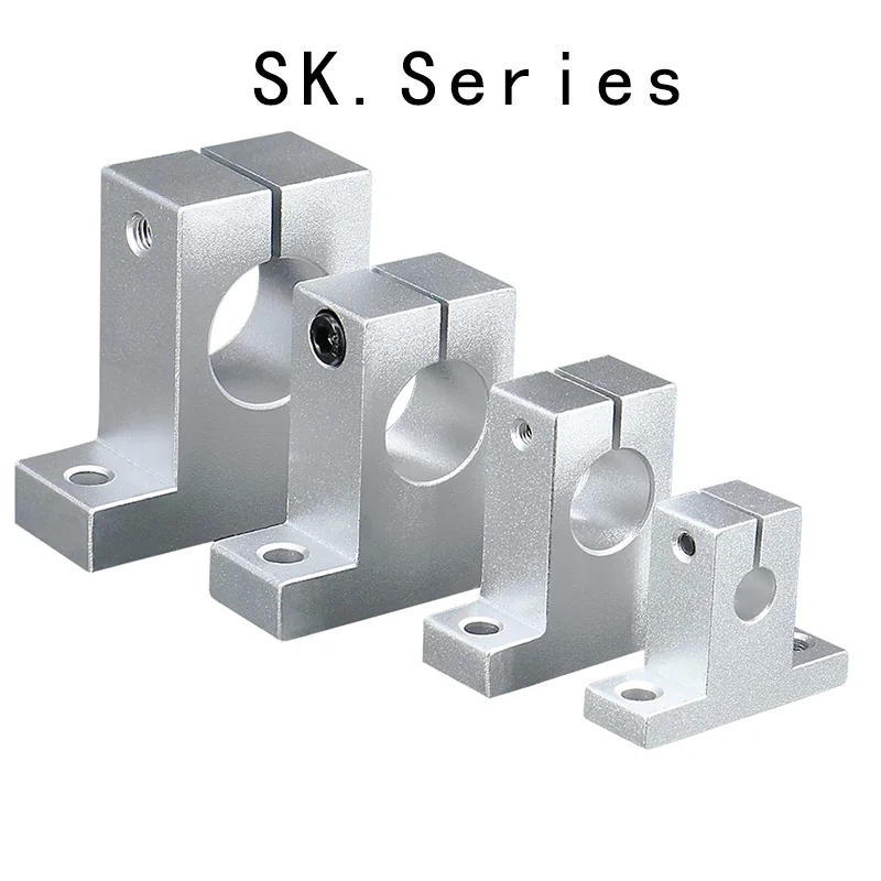 Sk8 Sk10 Sk12 Sk16 Sk20 Sk25-60mm SHF08 SHF12-60mm Linear Bearing Rail Shaft Support Xyz Table Cnc Router Sh8a 3d Printer Part