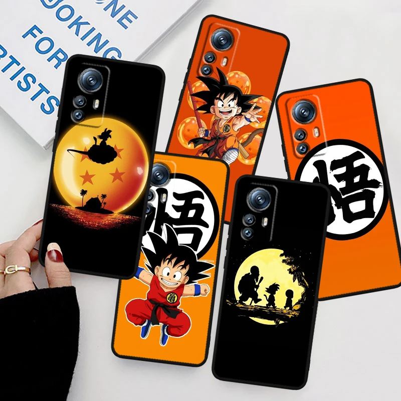 Anime D-Dragon Balls Black Soft Cover Phone Case For Xiaomi Mi 13 12T 12 11T 11i 11 A3 10T 10 CC9E Pro Lite Ultra 5G