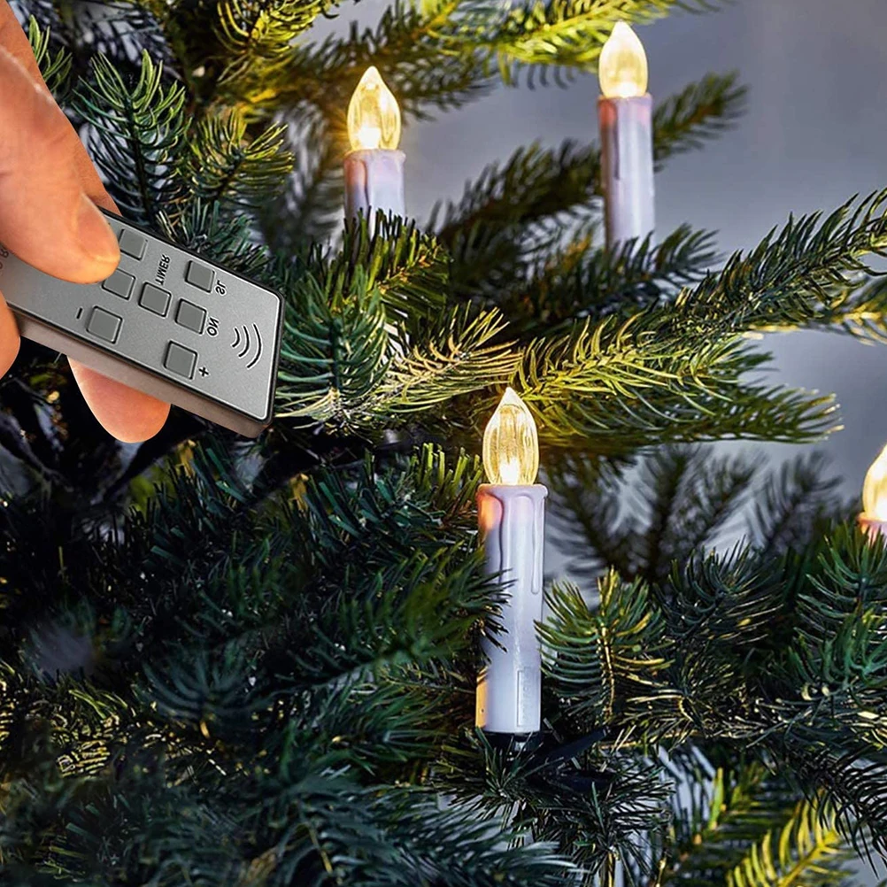 

1 Set Led Electronic Christmas Lights Flameless Candles For Wedding Outdoor Decor Environmentally Friendly Gift