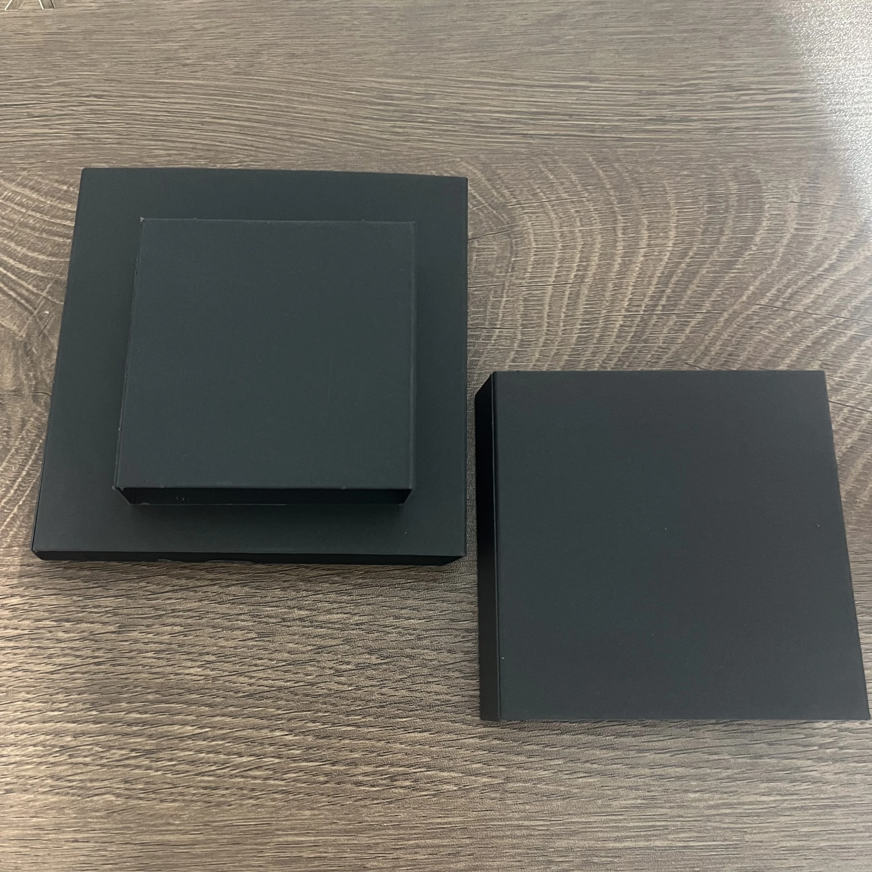 10pcs Black Paper Sleeve Box 14*14CM fit Film Floating Boxes Packing Earring Necklace Jewelry Gift Packaging Wholesale