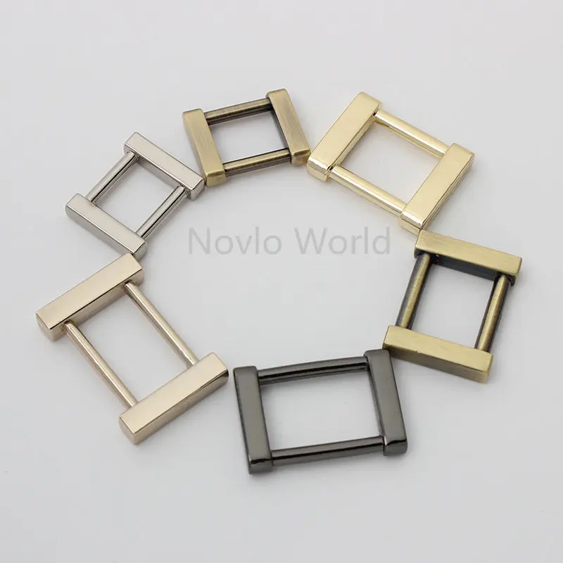 30-50PCS Metal Detachable Ring Buckles For Leather Craft Handbag Bags Straps Belt Loop Webbing Open Square Hanger Accessories