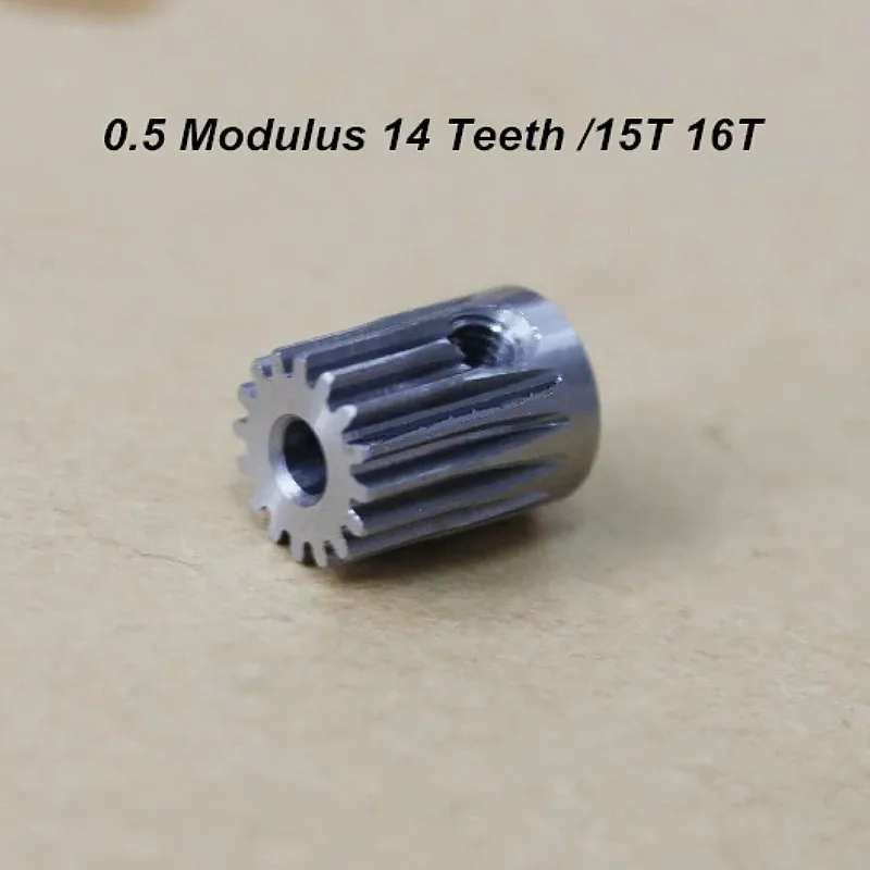 0.5 Modulus 14 Teeth Spur Gear 15 Teeth 16 Teeth 3MM Hole Diameter 40cr Hardening and Tempering Gear 0.5M 14T 15T 16T