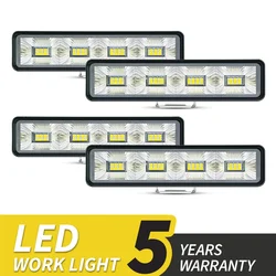 LED Flood Work Light 32 SMD Super Bright 6500K DC 12-24 Volts Spotlights Truck 4x4 4WD Off Road