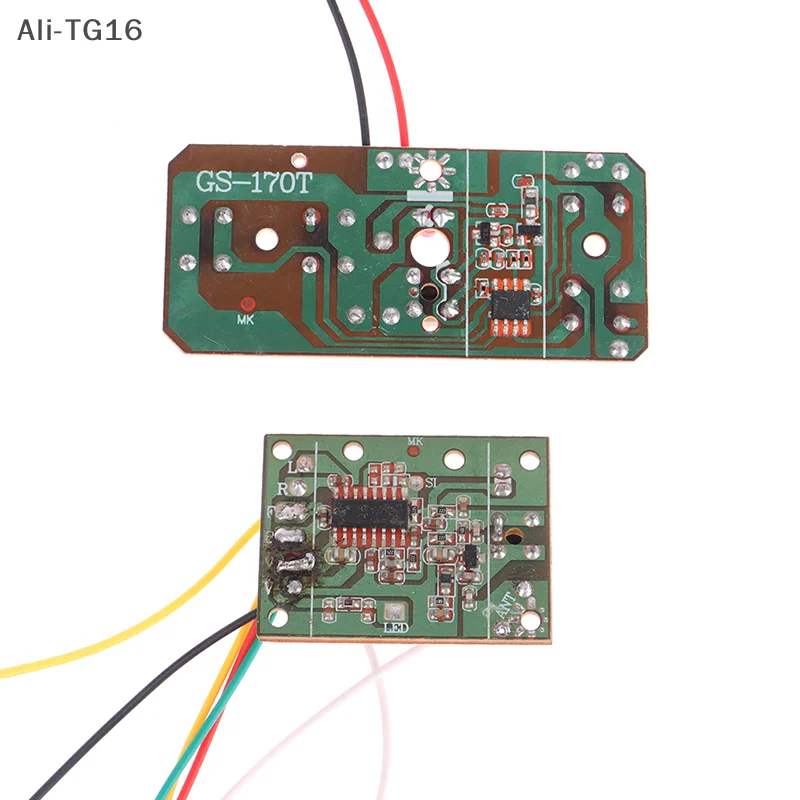 （YY）2Pcs/Set 4CH RC Toy Remote Control Circuit PCB Transmitter Receiver Board RC Car Accessories with Antenna Radio System