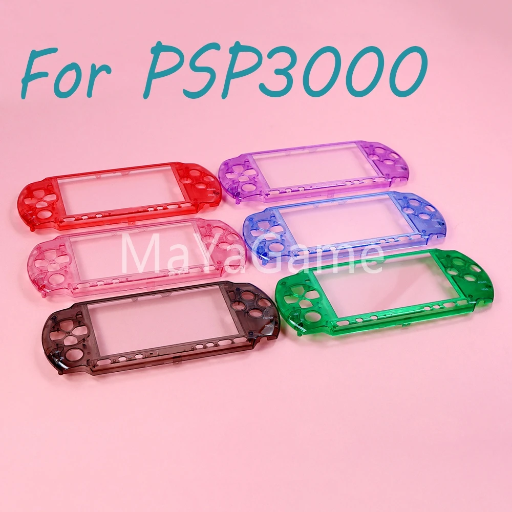 

10pcs Housing Front Transparent Faceplate Case Cover For PSP 3000 Console PSP3000 Shell Replacement