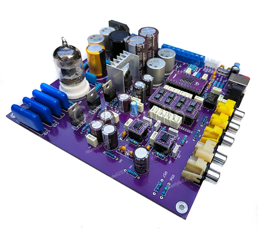Tda1541 Dac Decoding Board Coaxial Fiber Usb Input 5670 Electronic Tube Buffered Output