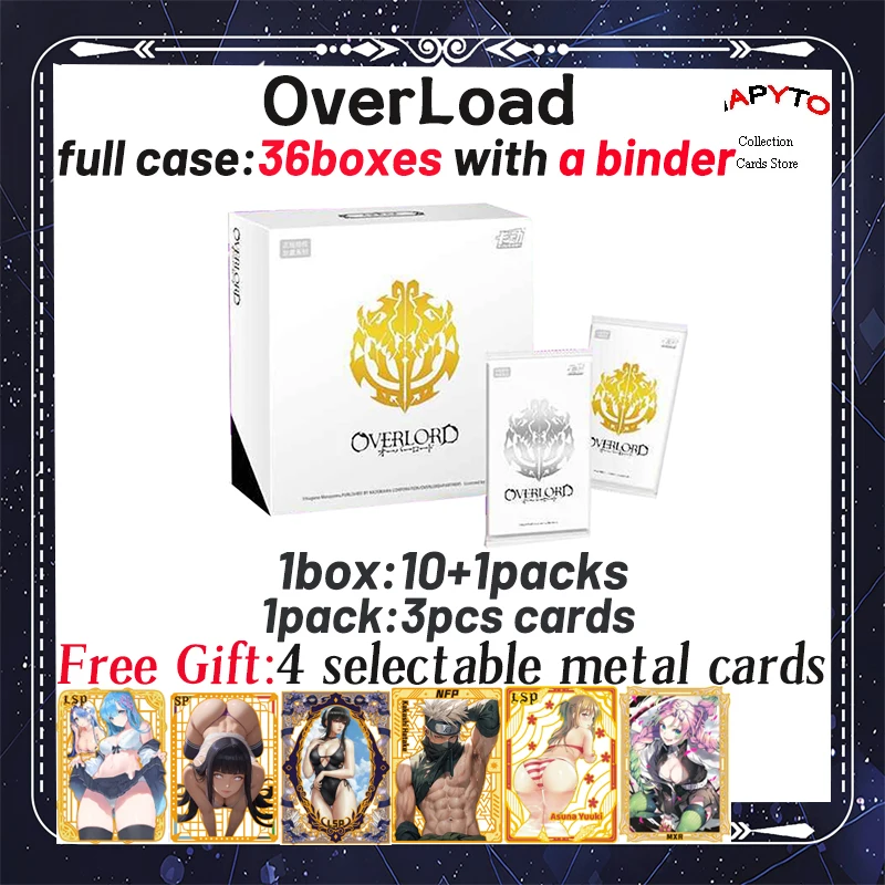 

Anime OVERLORD Collection Card Albedo Toys Gift for Kids Child Japanese Anime TCG Cartas Games Card Box Children Birthday Gift