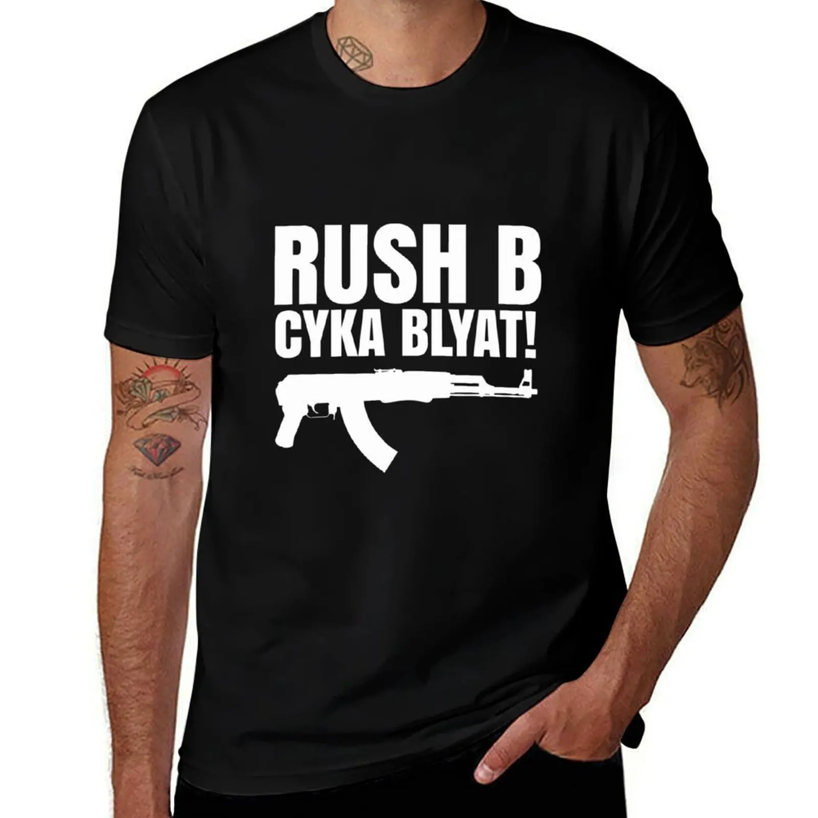 

Rush B Cyka Blyat T-Shirt t shirt for man t shirts for man cotton soft t shirts for man graphic vintage T-shirt