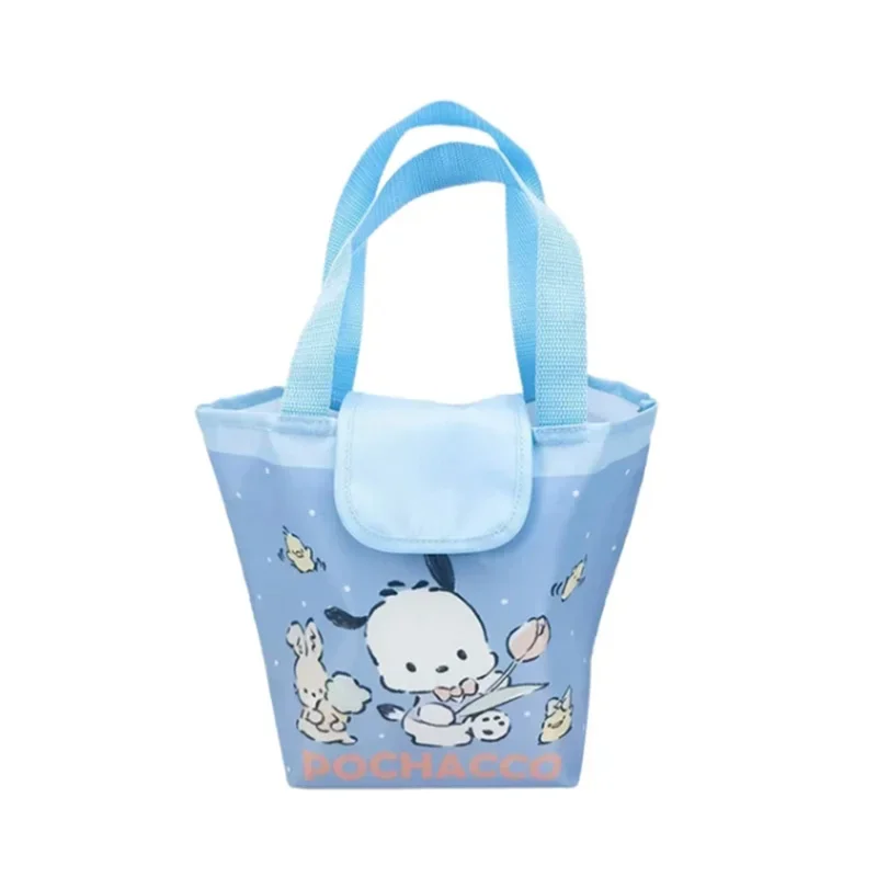 Bolso de mano de Anime Sanrio Cinnamoroll Kuromi My Melody, bonito bolso de almacenamiento, bolsa de almuerzo de dibujos animados, regalo de cumpleaños y Navidad para amigo