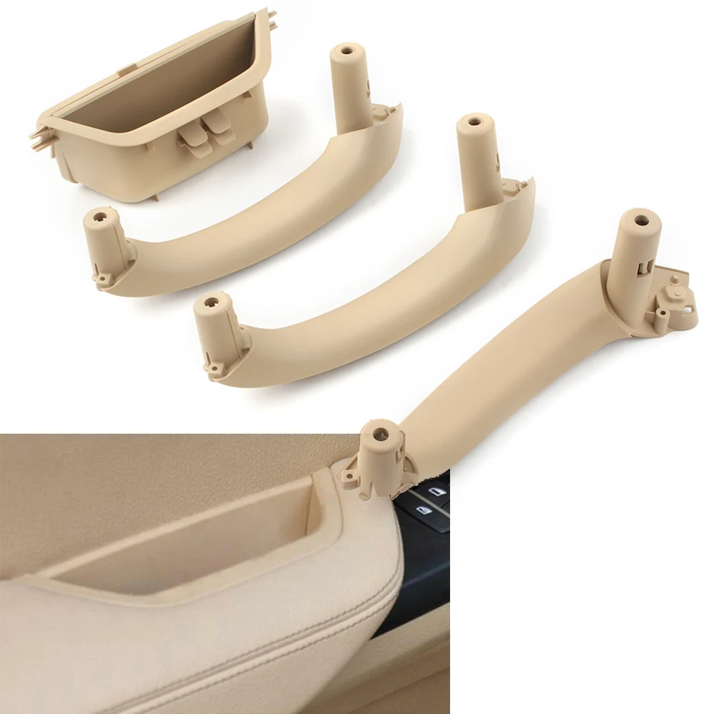 

4Pcs Beige Inner Door Panel Handle Cover Interior Door Pull Trim RHD For BMW X3 X4 F25 F26 2011 2012 2013 2014 2015 2016 2017