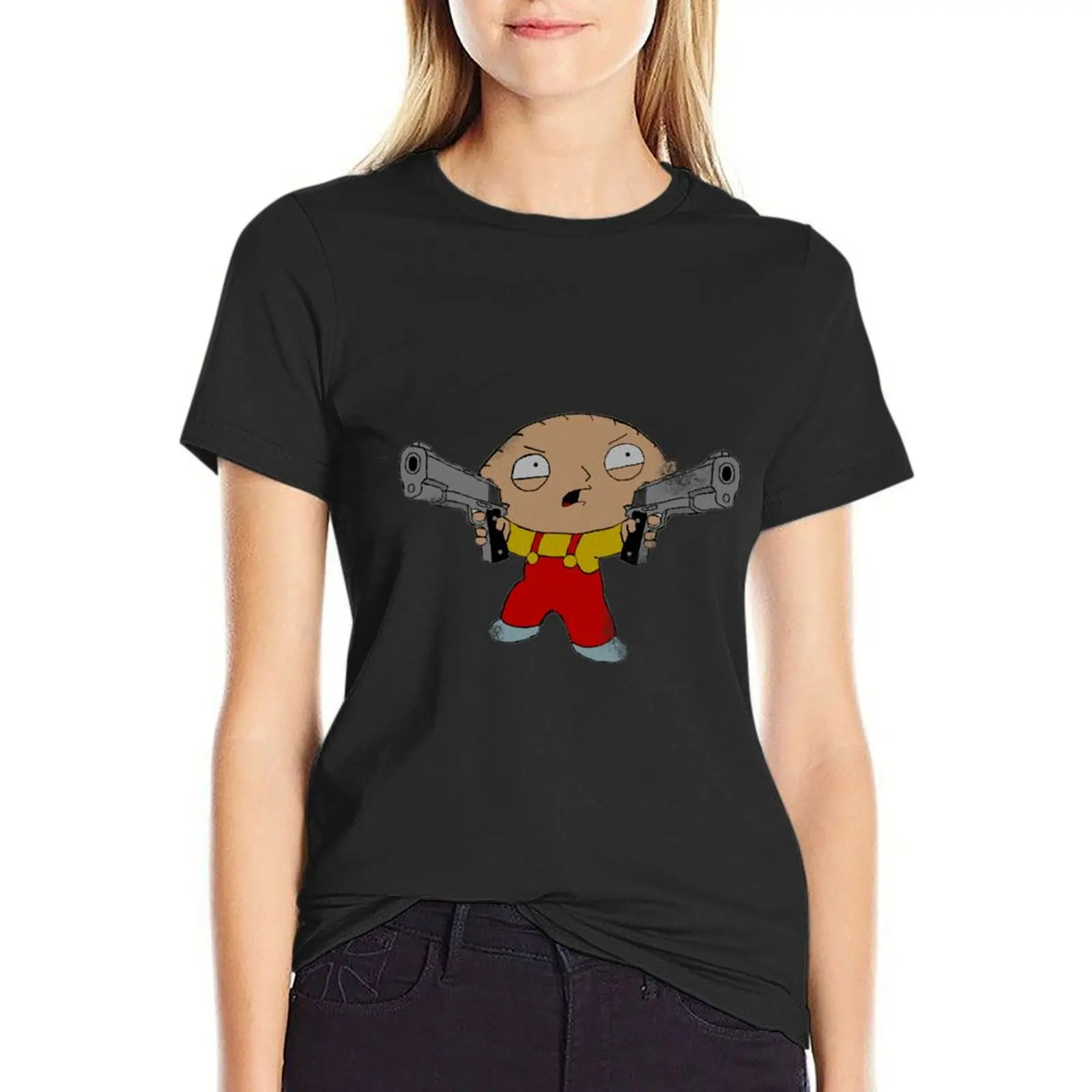 

Mad Stewie T-Shirt funny lady clothes Women's cotton t-shirt