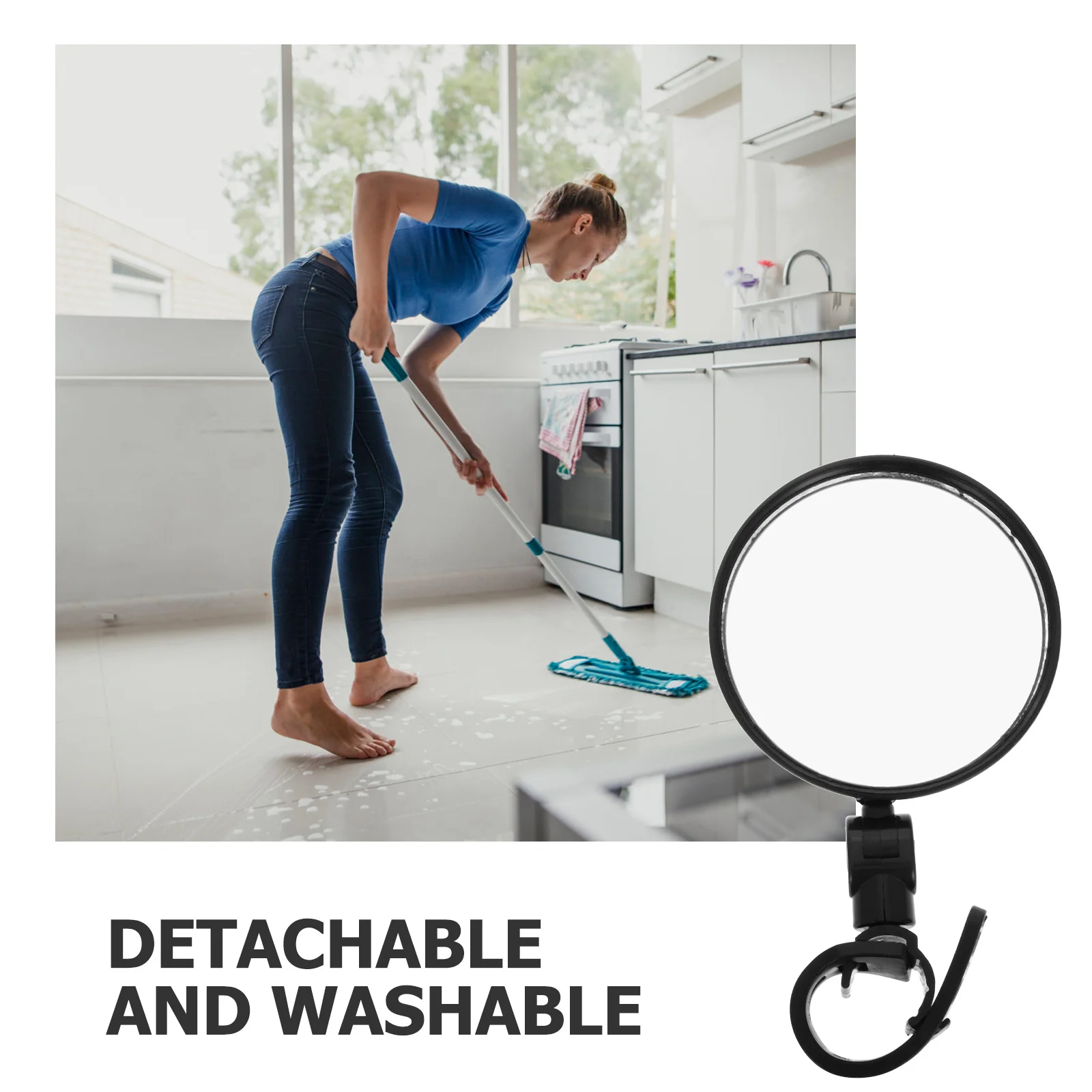 

Cleaning Mirror with Anti-Fog Coating Adjustable Swivel Head for Hard to Reach Areas Home Car Industrial Use Inspection Tool