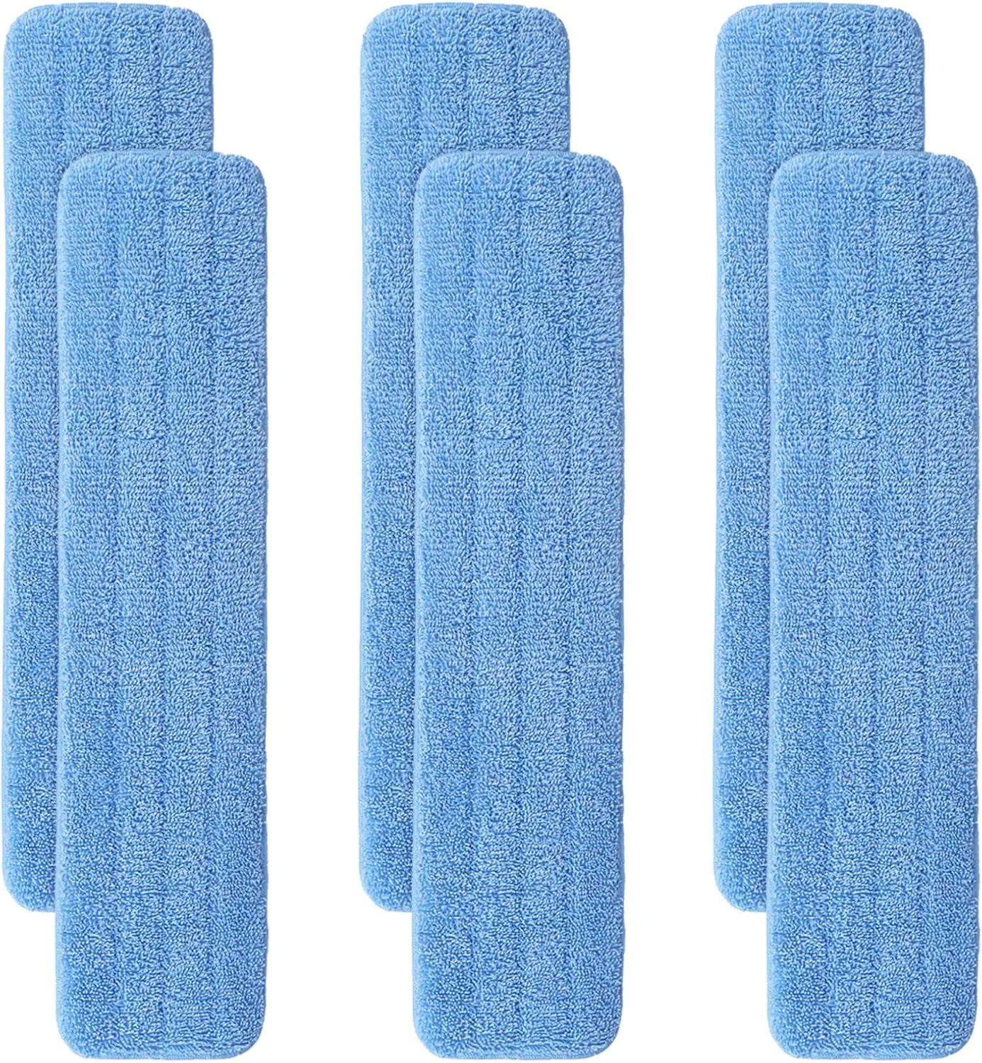

36" Microfiber Pad for Commercial 36 Inch Mop Head - 6 Pack Replacement Wet & Dry Commercial Reusable Cleaning Mop Refills