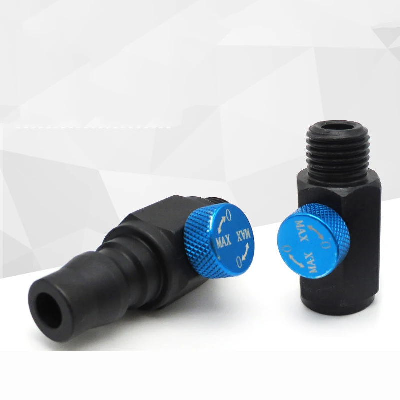 Pneumatic Tool Speed Control Switch G1/4 Thread /Japanese Connector, Adjustable Air Intake Switch Gas Regulating Valve клапан