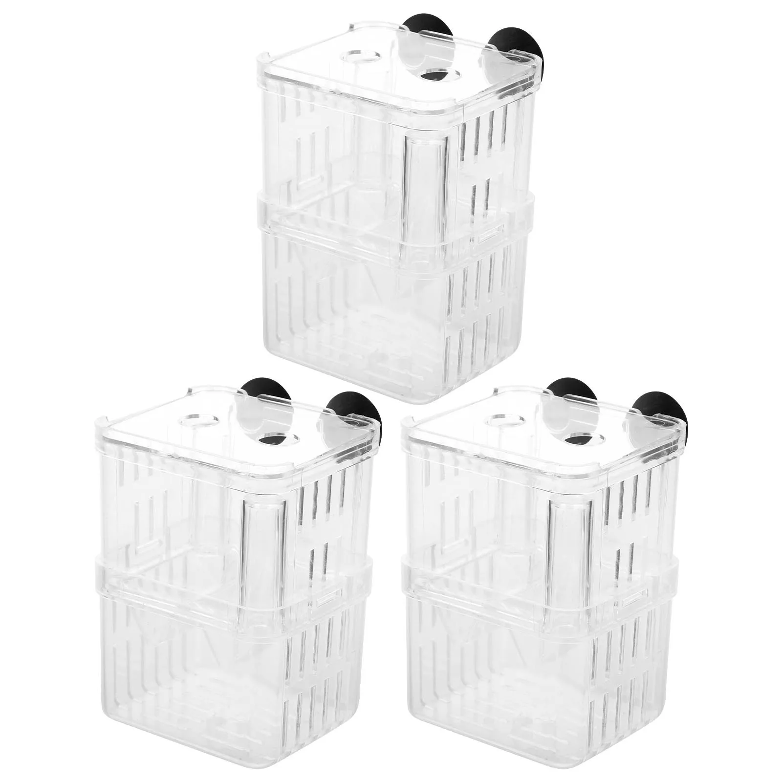 

3Pcs Fish Breeding Box Compact Aquarium Isolation Box Tank Hatchery Incubator Juvenile Fish Protection Tank Hatchery Incubator
