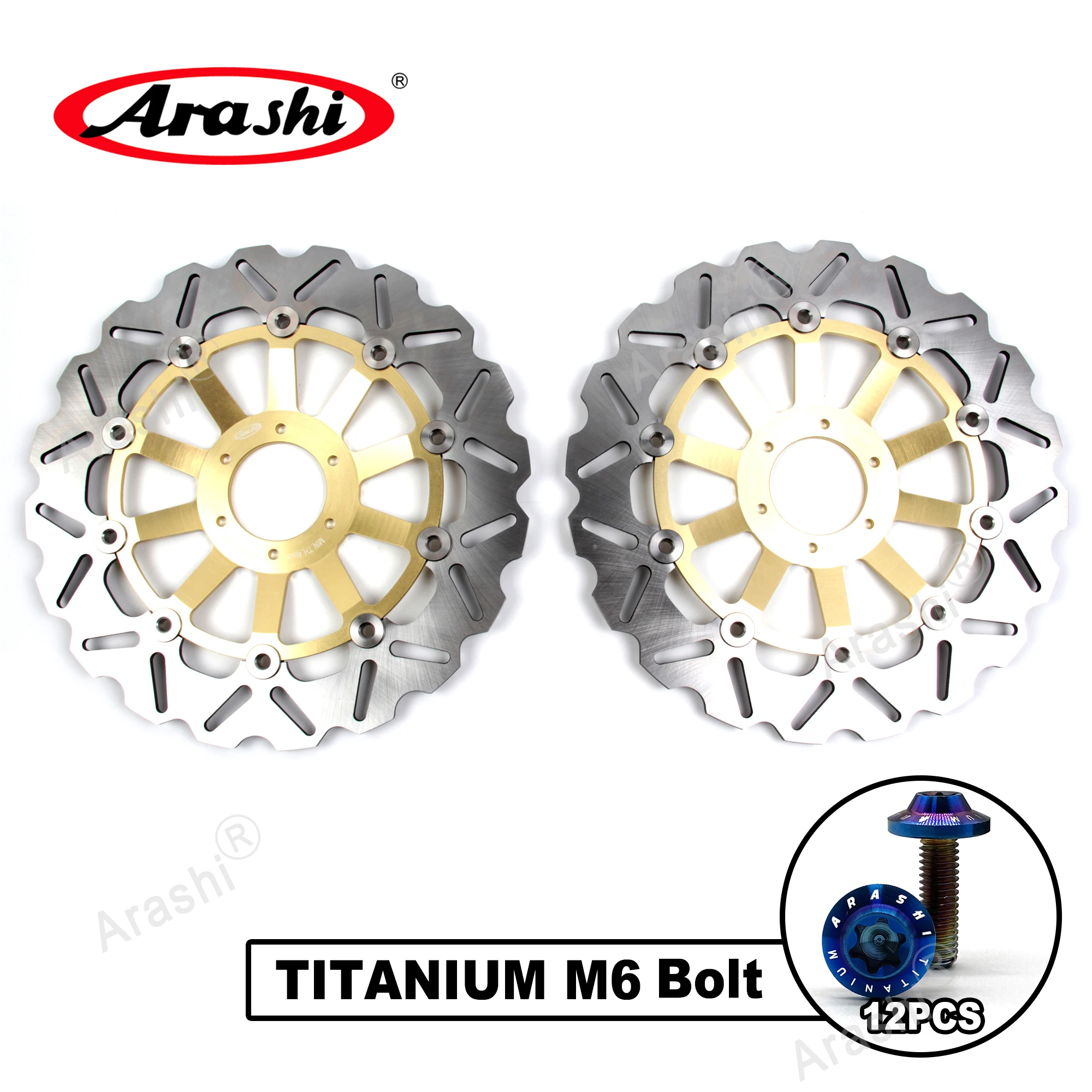 Arashi 296mm Volledige Drijvende CNC Remschijf Rotor Remschijf Voor HONDA VFR750F VFR 750 F 1994 1995 1996 1997 VFR-F750