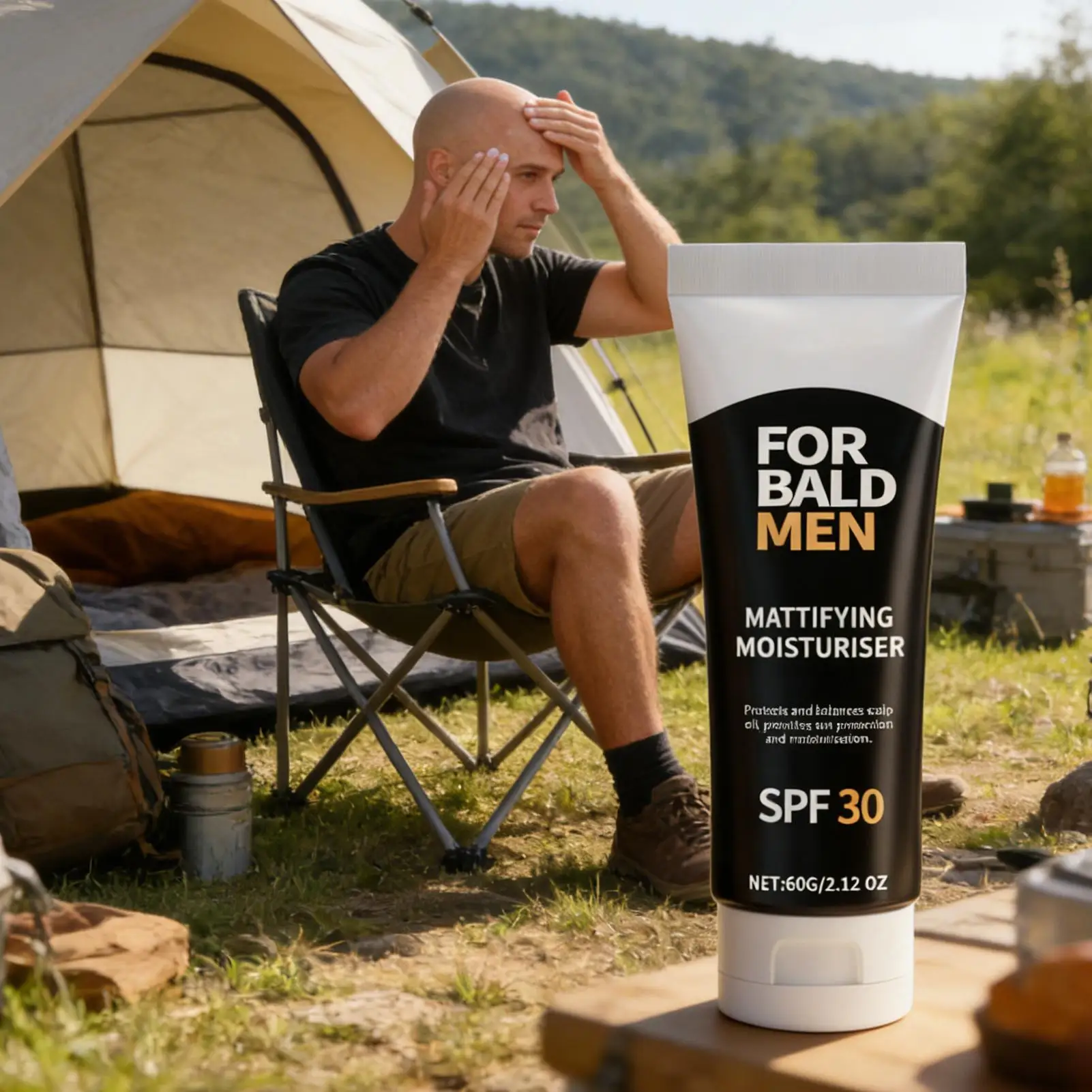 60g Moisturizing Mattifying Gel Scalp Moisturizer For Men Gel Moisturizer Gel Scalp Care Cream For Protection Hydration Dad