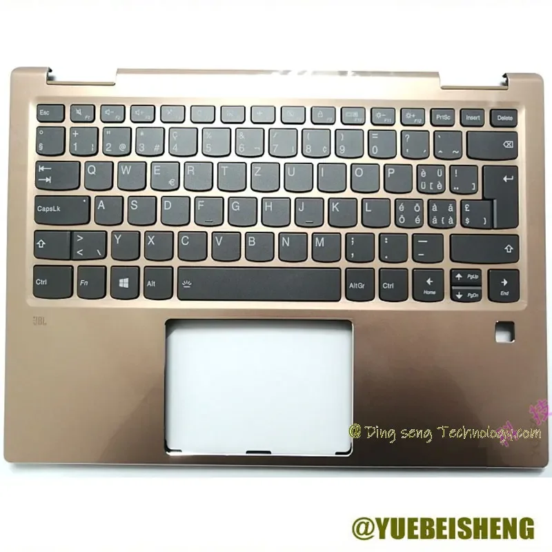 

YUEBEISHENG New/Orig For Lenovo Yoga 720 13 yoga 720-13 palmrest Swiss keyboard upper cover 5CB0N67872