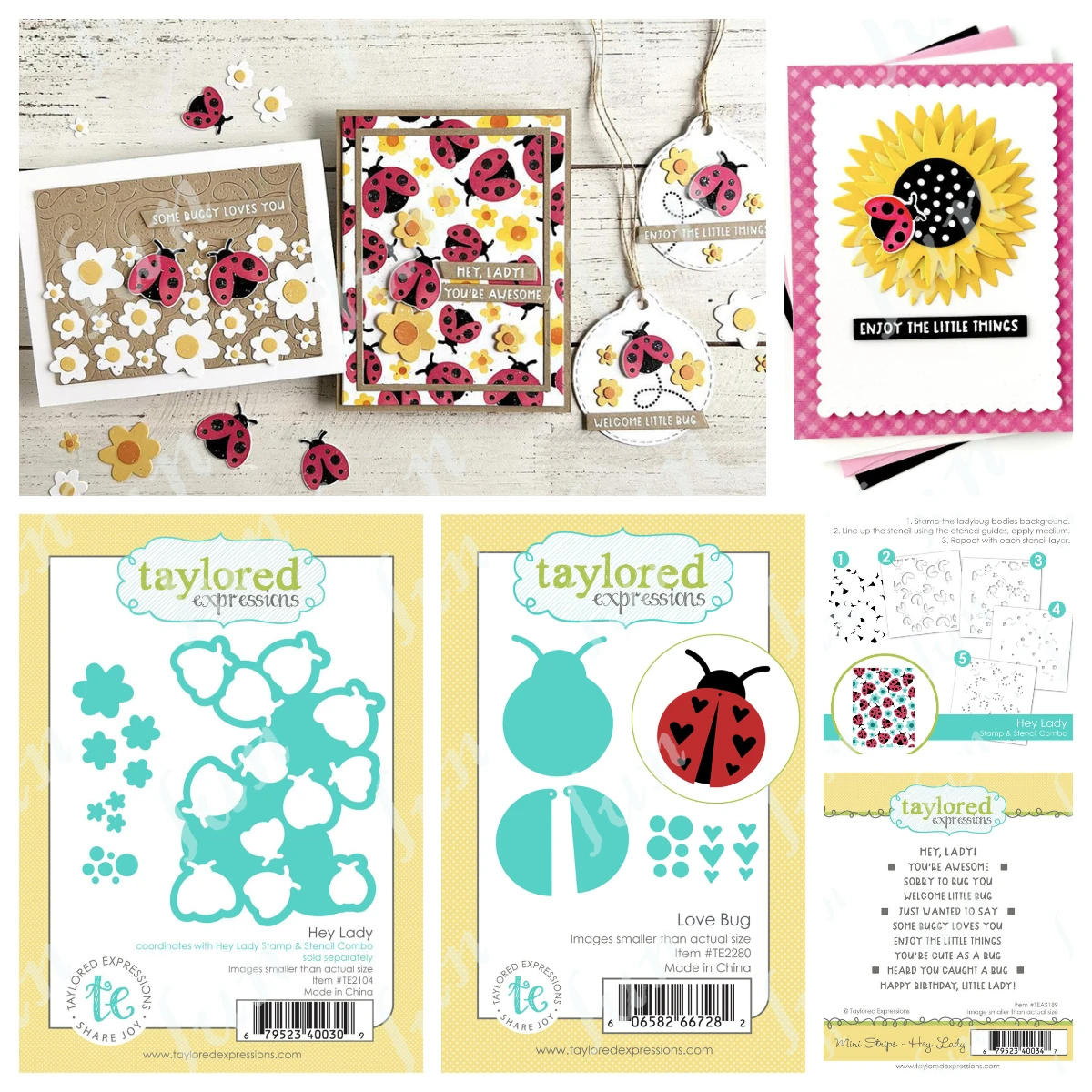 

New Metal Cutting Dies Love Bug Die Set Stamps and Stencils Set DIY Scrapbooking Decorative Embossing Paper Card Crafts Die