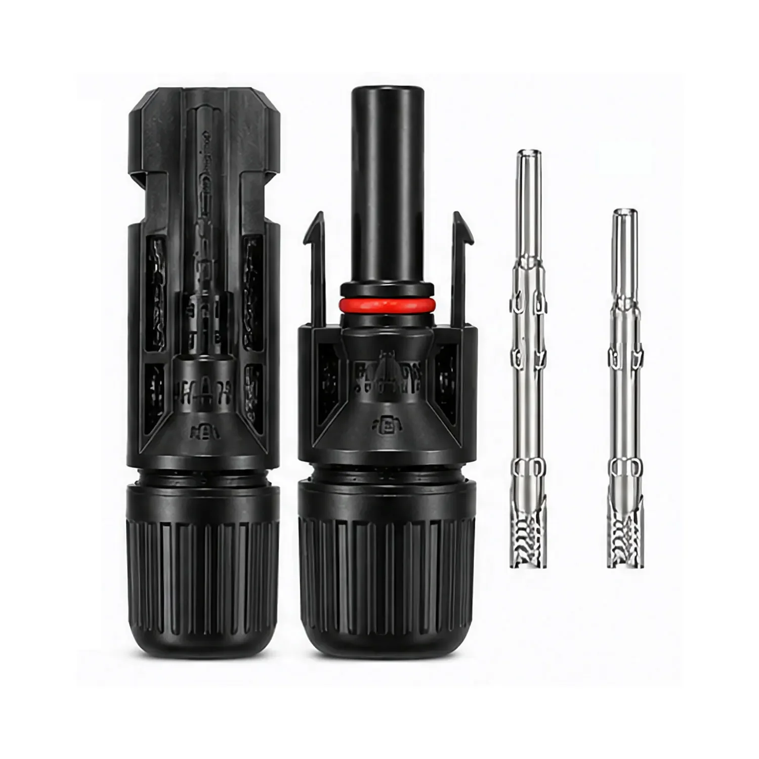 1 pair Compatible Solar PV Connector Kit 1000V 30A Waterproof Solar Plug for 10-14AWG Cable - Solar Panel Connection
