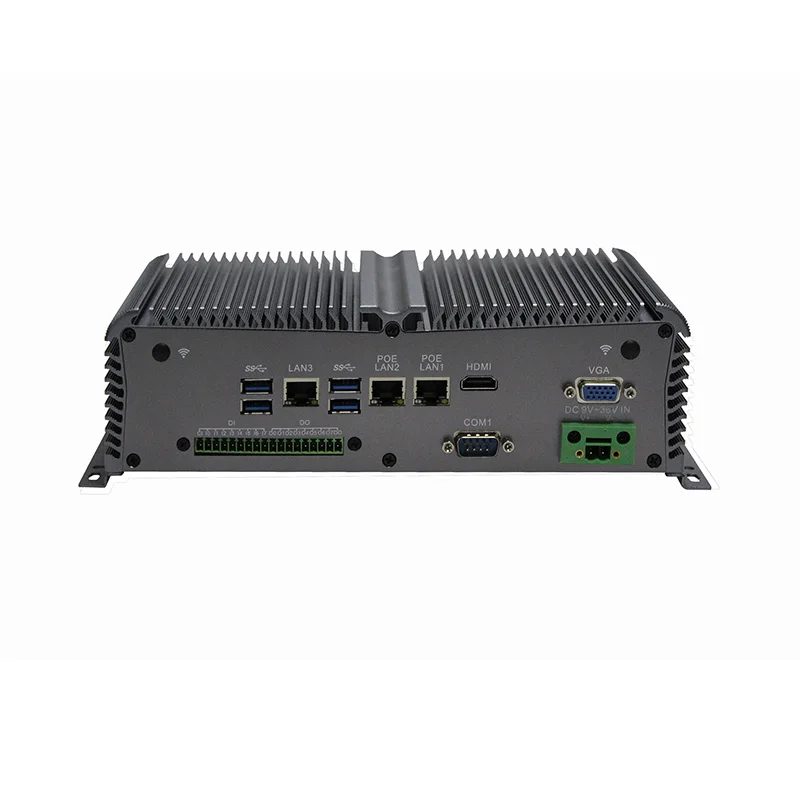 J3455 CPU 2 POE Lan port vehicles small pc X86 fanless embedded industrial box pc