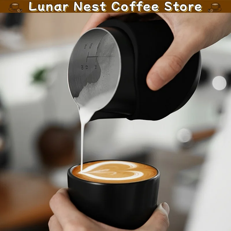 Mhw-3bomber Milk Frothing Pitcher With Scale Stainless Steel Latte Art Cup 400ml For Barista Coffee Making Gift For Home Cafe