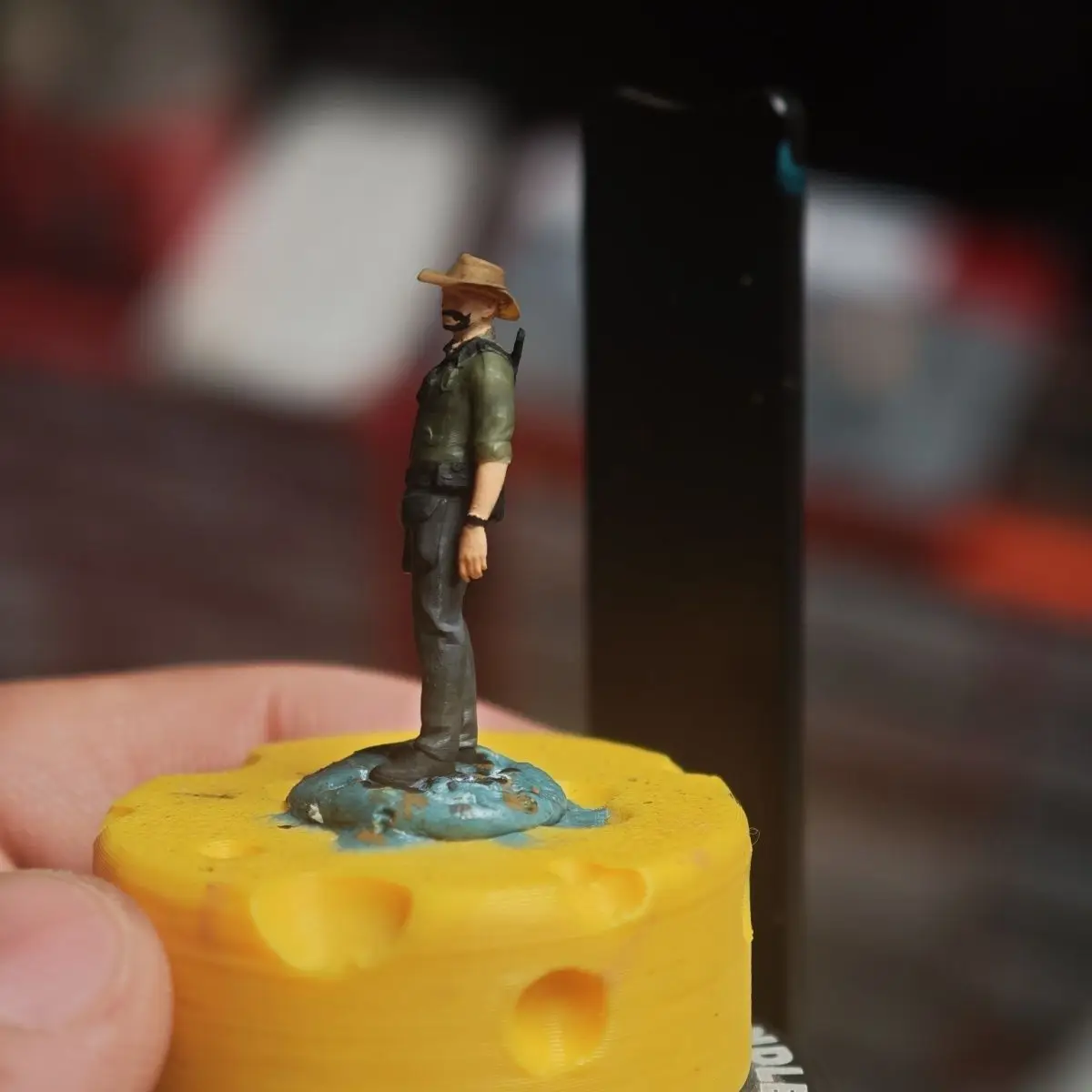 1/64 تماثيل دمية مصغرة لتقوم بها بنفسك رسمت باليد مزارع الراتنج نموذج المشهد ديوراما