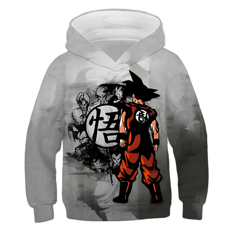 Dragon Ball Print Boys' Hoodies Kids' Loose Clothes Sale Autumn/Spring Child Casual Sport Wear Daily Children Graphic Sweatshirt