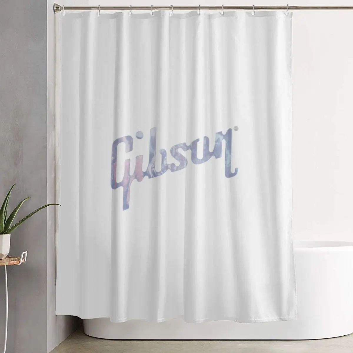 

Занавеска для душа Gibson Les Paul, полиэстеровая, водонепроницаемая, для ванной комнаты, с крючками