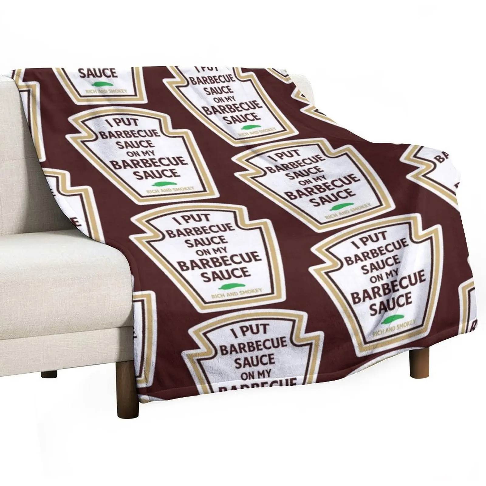 

I put barbecue sauce on my bbq sauce Throw Blanket Decorative Sofa Loose Camping for babies Blankets