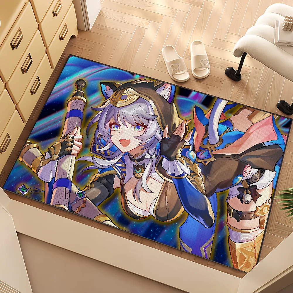 Spiel Honkai Star Rail Cipher kleiner Teppich Teppich Teppich Home Decor Schlafzimmer Matte Flur Balkon Teppich Eingang Fußmatte Dekoration