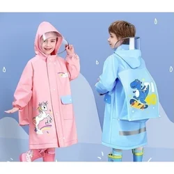 Cute Polyester Baby Raincoat Outdoor Waterproof Rain Coat Children Impermeable Poncho Boys Girls Rain Jacket