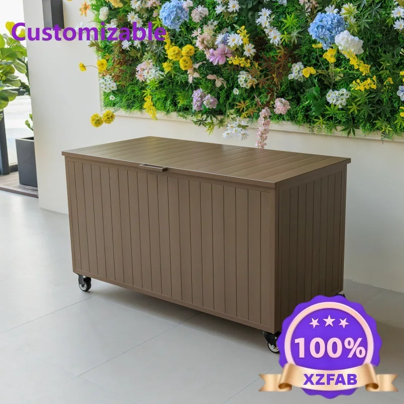 Factory Direct 2026 Outdoor storage box Courtyard Garden Villa Hotel Balcony Rooftop Simple atmosphere Convenient mobile storage