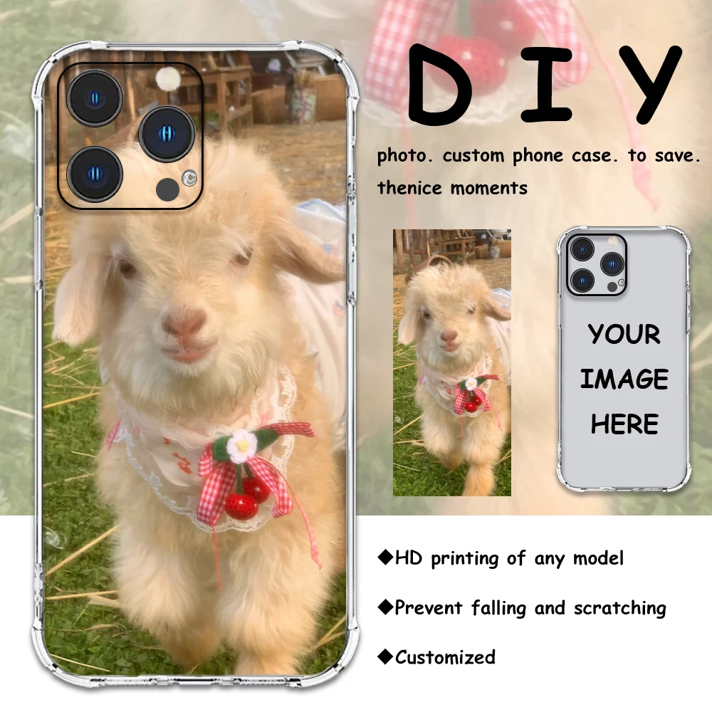 

Персонализированный чехол для телефона «сделай сам» с изображением ягненка для iPhone 16 15 14 13 12 11 Pro Xs Max 16e X XR Mini 6 6s 7 8 Plus SE 2020 2022