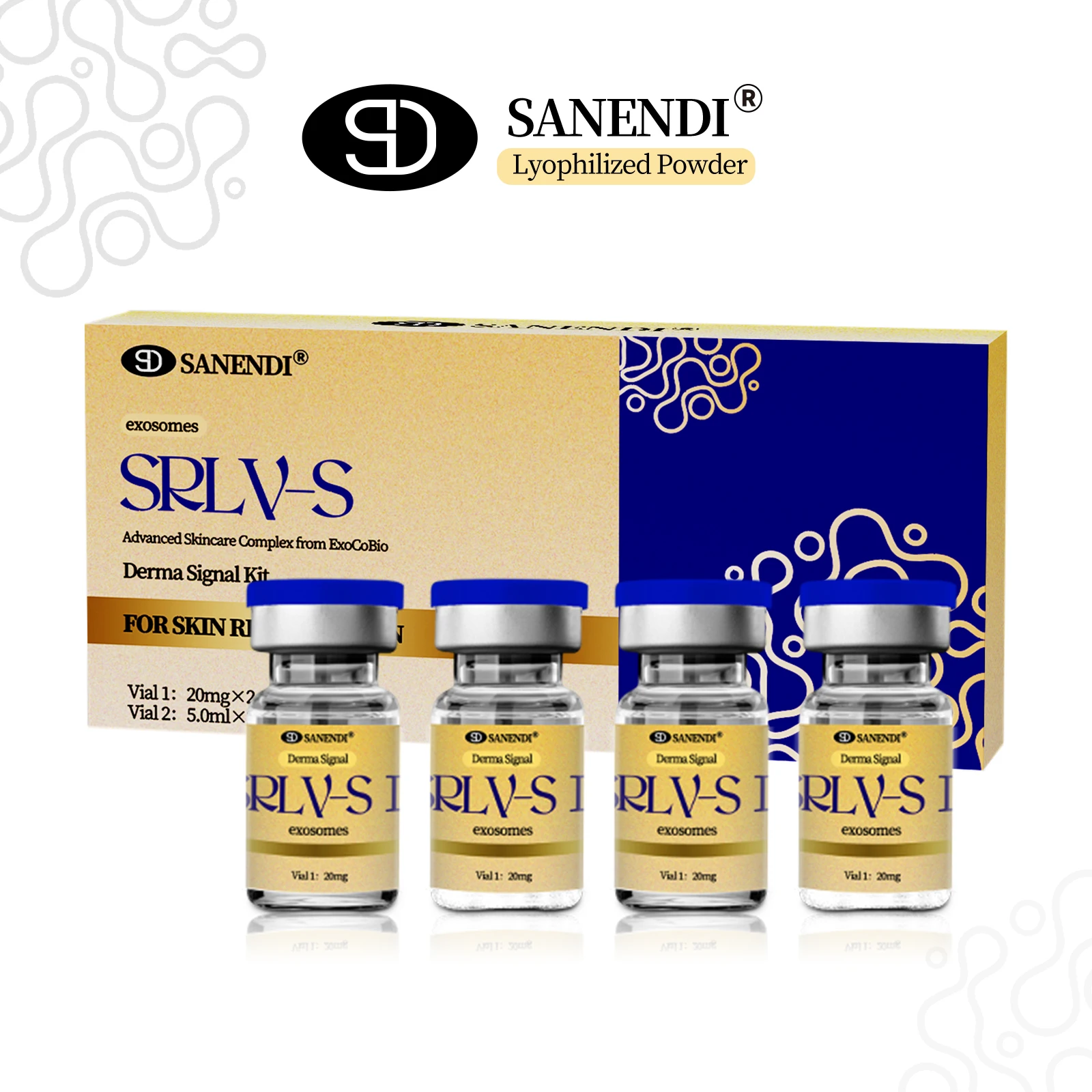 مكافحة الشيخوخة ثبات Exo الببتيد جوهر Sanendi Exo SRLVS مسحوق تجميد مجفف للوجه #4
