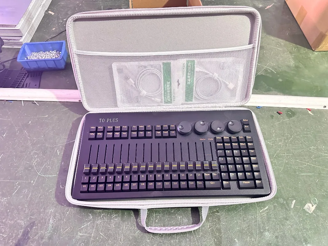 For Mini Plus Portable DMX512 Stage Lighting Dimming Console Compact Light Controller For Wedding Theater Live Show