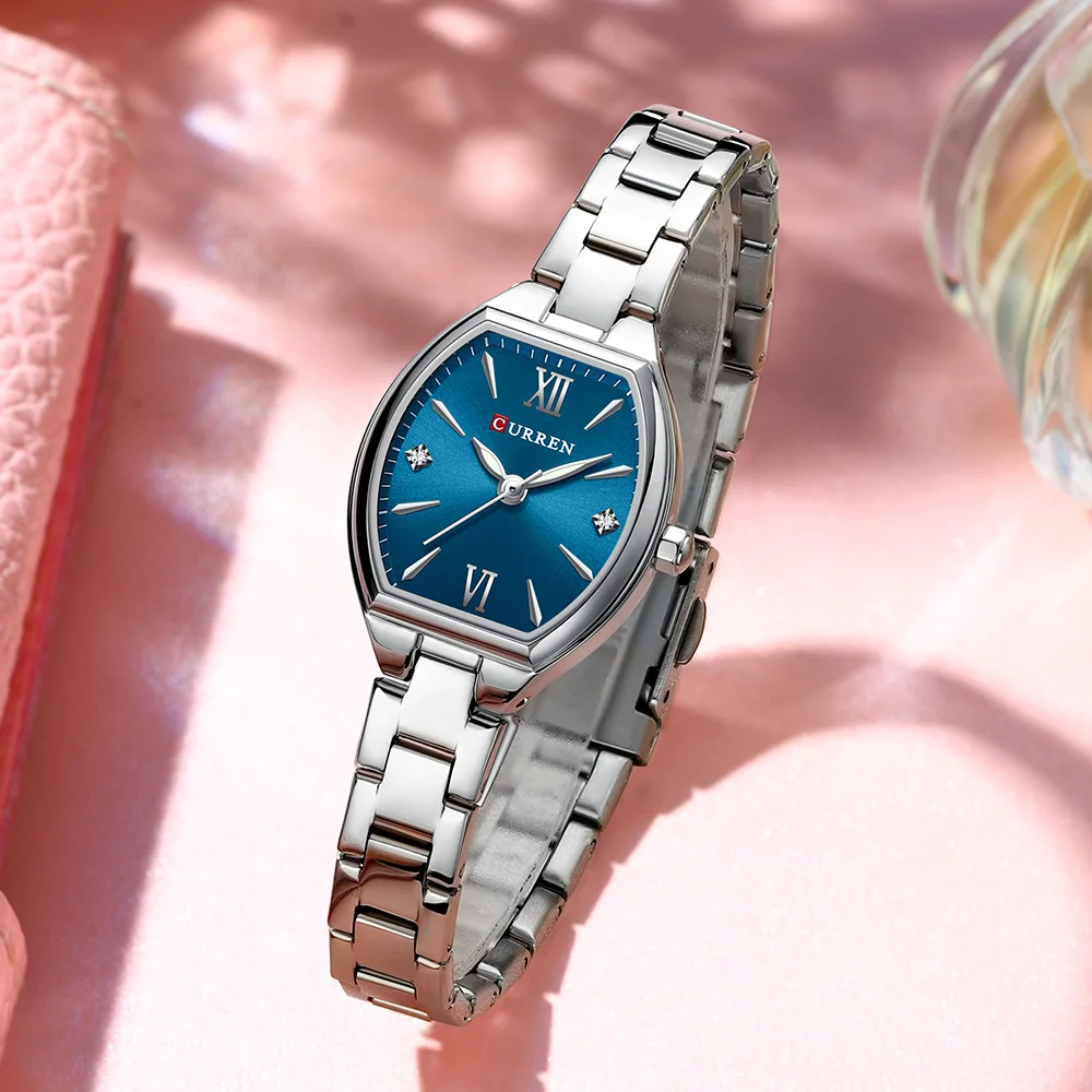 CURREN 9112 New Fashion Women's Quartz Watch Simple Luminous Waterproof Steel Strap Elegant Business Ladies Watches reloj mujer