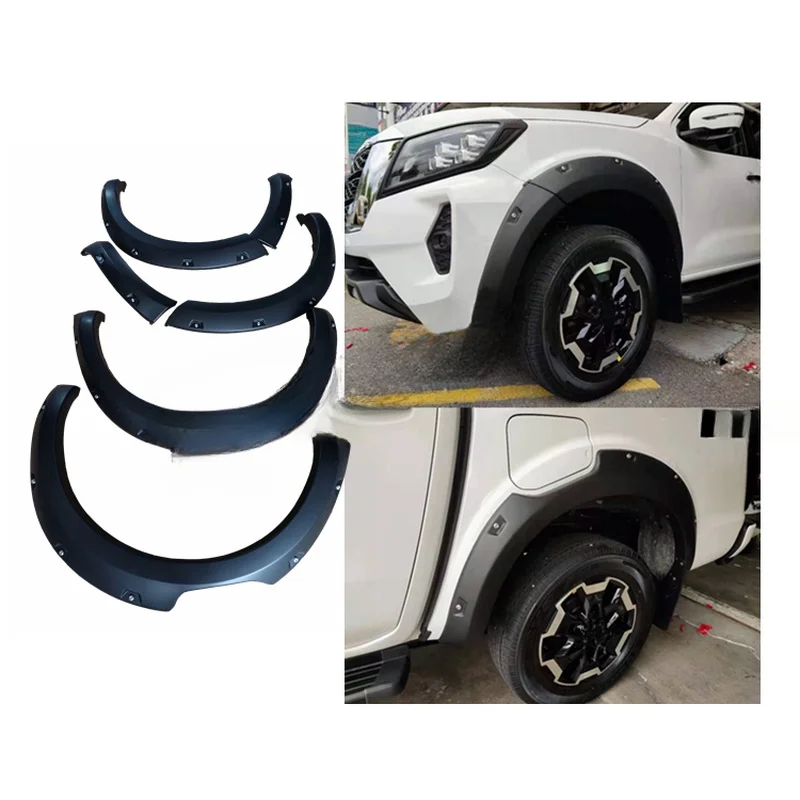 High Quality ABS Rear Wheel Eyebrow Protector Arch Fender Flares Universal Pickup Truck Exterior Modification Accessories