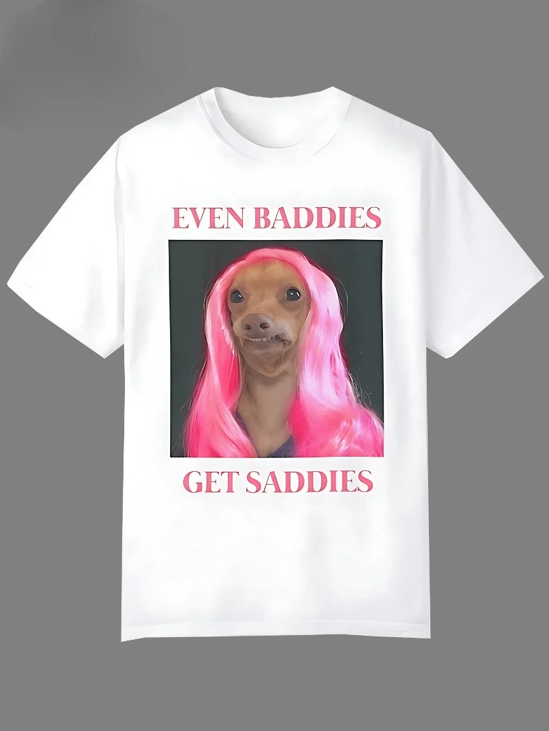 Even Bad Guys Get Sadies Fun T-shirts White Elephant Dog Ethical and Moral Boy Mental Health Anxiety T-shirts