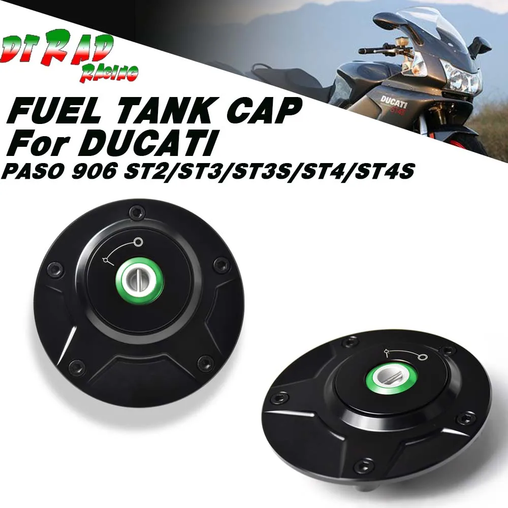 For DUCATI PASO 906 ST2/3/3S/4/4S Motorcycle With Key Fuel Tank Cap Engine Accessories Gas Tank Cap Oil Tank Rapid Lockin Cover